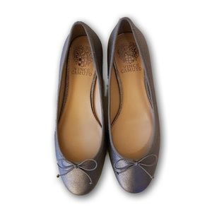 Vince Camuto Adema gunmetal ballet flats 7M New